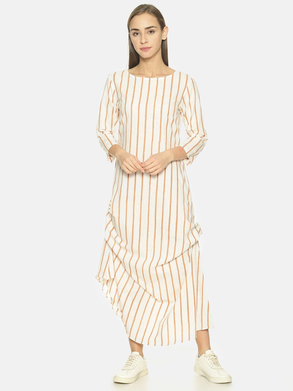 Striped Cowled Maxi