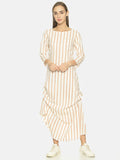 Striped Cowled Maxi