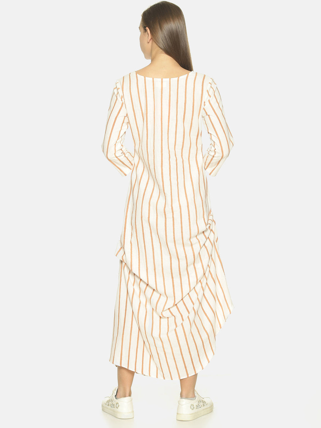 Striped Cowled Maxi