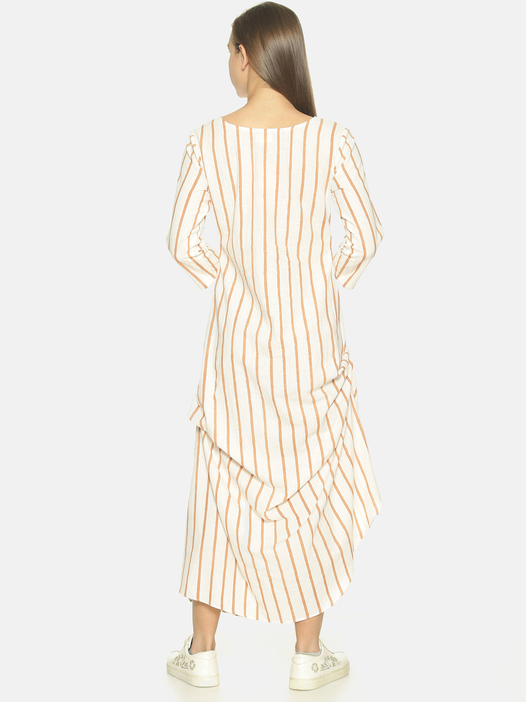 Striped Cowled Maxi